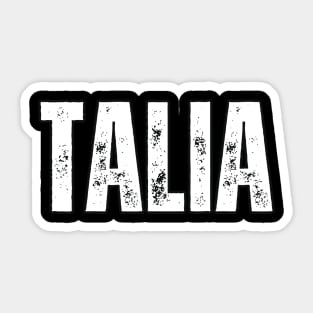 Talia Name Gift Birthday Holiday Anniversary Sticker